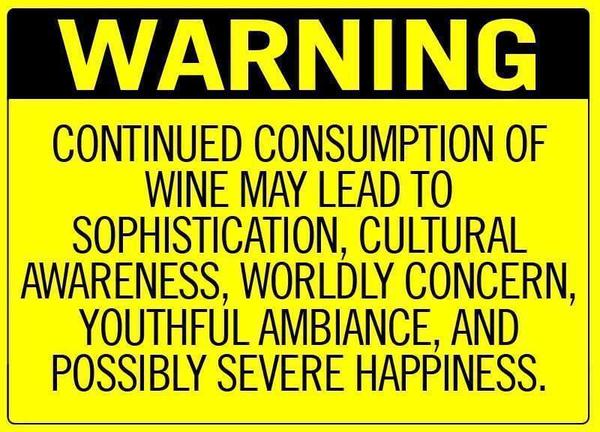Wine - Warning sign