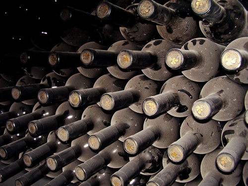 Wine - Old Bottles in Storage