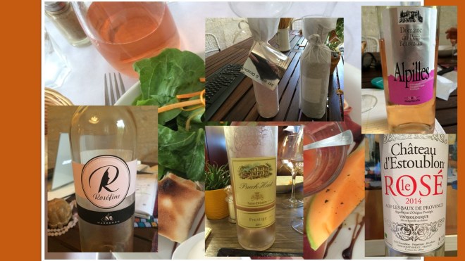 Wine - Rose Wine Collage - France